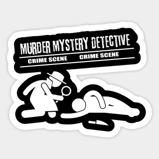 Murder Mystery Detective Sticker